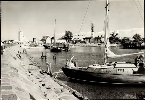 Ak Timmendorf Insel Poel Mecklenburg, Hafen, Leuchtturm