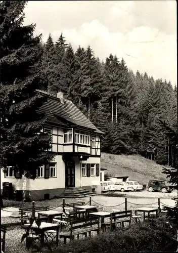 Ak Volkmannsdorf Saalfelder Höhe Saalfeld an der Saale Thüringen, Betriebsferienheim Aumühle