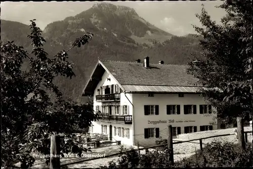 Ak Oberaudorf am Inn Oberbayern, Berggasthaus Wall