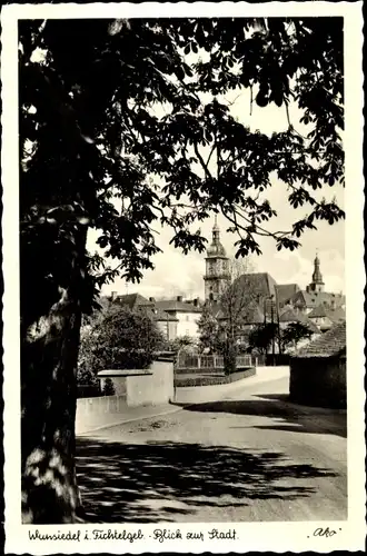 Ak Wunsiedel im Fichtelgebirge Oberfranken, Stadtpanorama