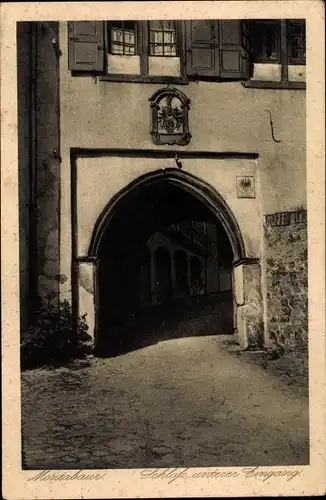 Ak Montabaur im Westerwald, Schloss, unterer Eingang