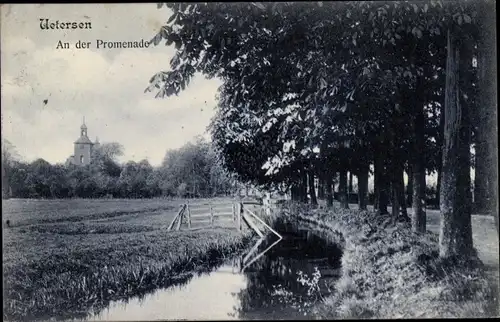 Ak Uetersen in Holstein, An der Promenade