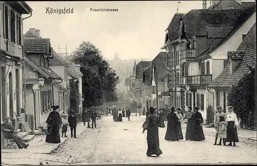 Ak Königsfeld im Schwarzwald Baden, Friedrichstraße
