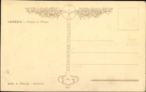 Mondschein Ak Venezia Venedig Veneto, Ponte di Rialto