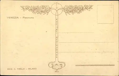 Mondschein Ak Venezia Venedig Veneto, Panorama