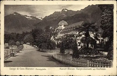 Ak Meran Merano Südtirol, Kurpromenade, Kurhaus