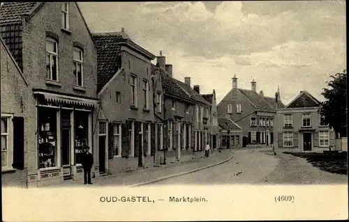 Ak Oud Gastel Nordbrabant Niederlande, Marktplein
