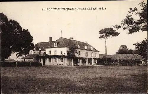 Ak La Roche Foulques Soucelles Maine et Loire, Gutshaus, Schloss