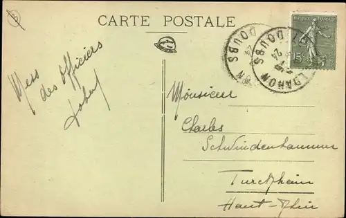 Ak Le Valdahon Doubs, Vue générale du Camp