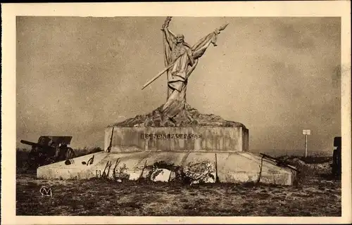 Ak Verdun Meuse, Plateau du Mort-Homme, Denkmal