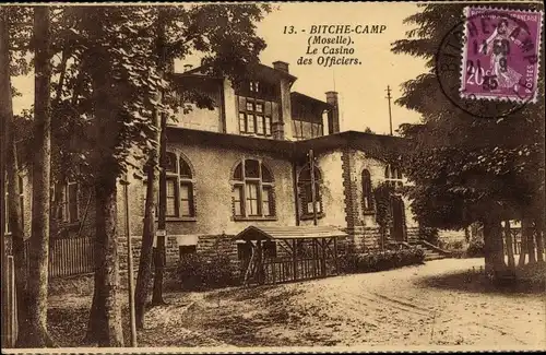 Ak Bitche Bitsch Lothringen Moselle, Bitche-Camp, Le Casino des Officiers