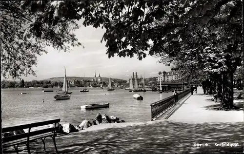 Ak Zürich Stadt Schweiz, Seefeldquai