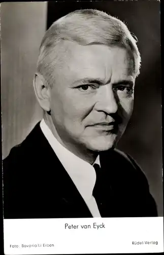 Ak Schauspieler Peter van Eyck, Portrait