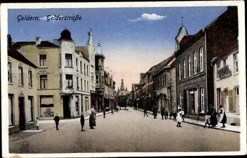 Ak Geldern am Niederrhein, Blick in die Gelderstraße