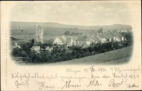 Ak Thengen Tengen in Baden, Panorama, Burg