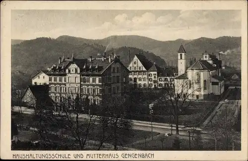 Ak Gengenbach im Schwarzwald, Haushaltungsschule, Mutterhaus