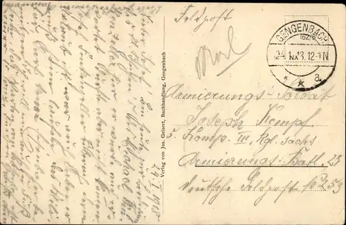 Ak Gengenbach im Schwarzwald, Haushaltungsschule, Mutterhaus