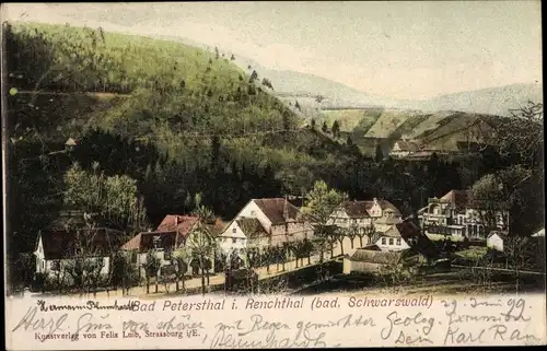 Ak Bad Peterstal Griesbach im Schwarzwald, Ortspartie, Renchtal