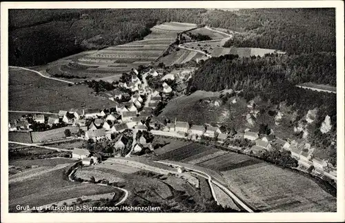 Ak Hitzkofen Bingen Landkreis Sigmaringen, Fliegeraufnahme
