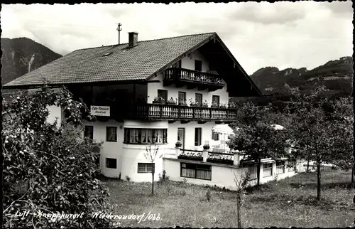 Ak Niederaudorf Oberaudorf in Oberbayern, Café Pension