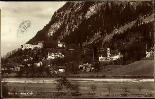 Ak Marquartstein im Chiemgau, Blick zu den Villen