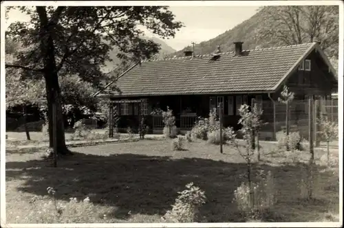 Foto Ak Ruhpolding in Oberbayern, Blick zur Hütte