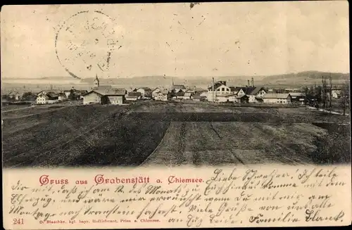 Ak Grabenstätt in Oberbayern, Totale