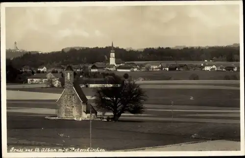 Foto Ak Peterskirchen Tacherting in Oberbayern, Kapelle St. Alban