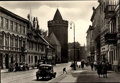 Ak Brandenburg an der Havel, Steinstraße am Steintor