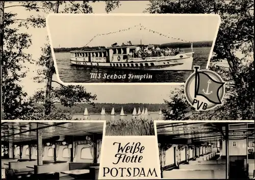 Ak Weiße Flotte Potsdam, MS Seebad Templin