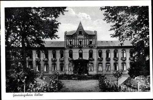 Ak Kollow in Lauenburg, Genesungsheim, Park