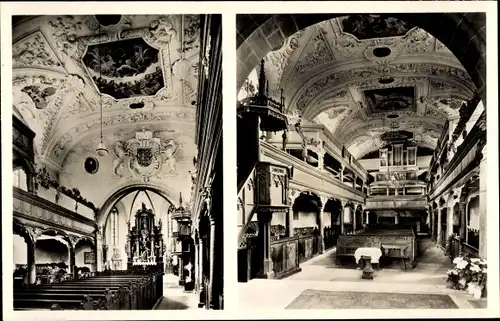 Ak Creußen in Oberfranken, Ev. Luth. Kirche, Kircheninneres