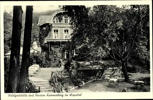 Ak Lorch im Rheingau Hessen, Gasthaus Kammerburg im Wispertal, Inh. A. Dietrich