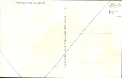 Ak Wehringen in Schwaben, Kirche, Schule, Kapelle