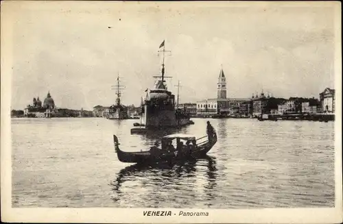 Ak Venezia Venedig Veneto, Schiff, Gondel