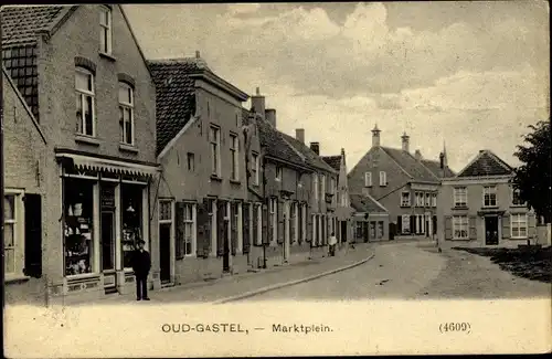 Ak Oud Gastel Nordbrabant Niederlande, Marktplein