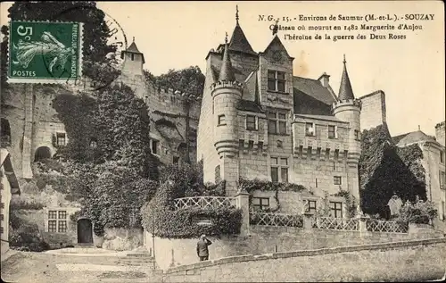 Ak Souzay Champigny Maine et Loire, Château