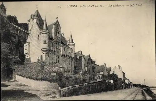 Ak Souzay Champigny Maine et Loire, Château