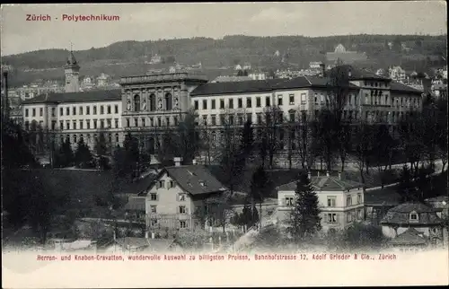 Ak Zürich Stadt Schweiz, Polytechnikum