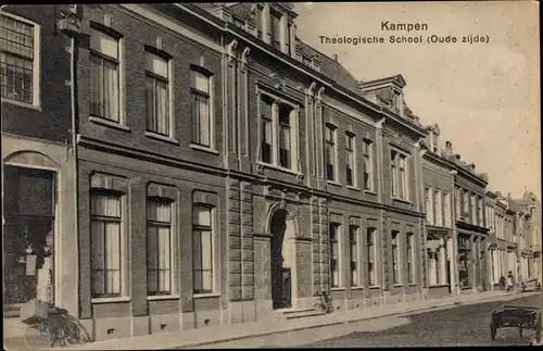 Ak Kampen Overijssel Niederlande, Theologische School, Außenansicht