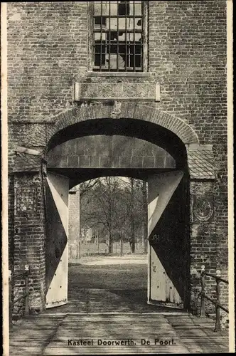 Ak Doorwerth Gelderland, Kasteel, De Poort