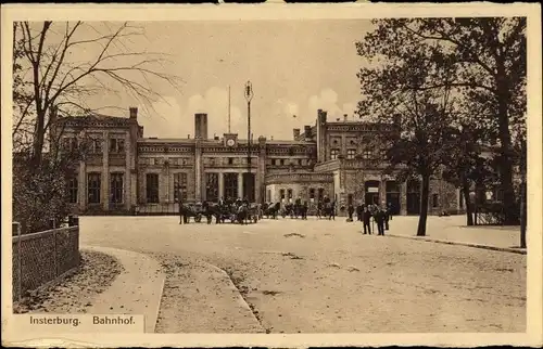 Ak Tschernjachowsk Insterburg Ostpreußen, Bahnhof