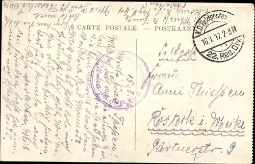 Ak Douai Nord, La Caserne Conroux, Kaserne, Eingangstor