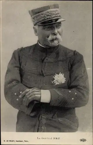 Ak General Paul Pau, Portrait, Uniform, Orden