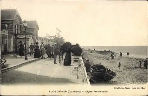 Ak Luc sur Mer Calvados, Digue promenade