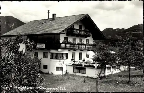 Ak Niederaudorf Oberaudorf in Oberbayern, Café Pension