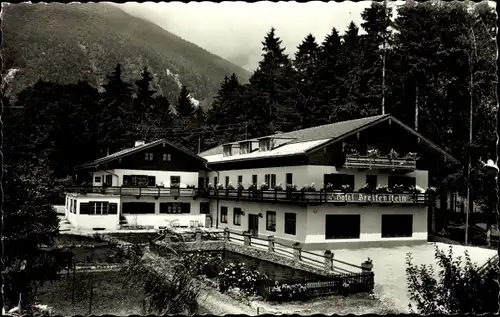 Ak Ettenhausen Schleching, Hotel Breitenstein, Hof