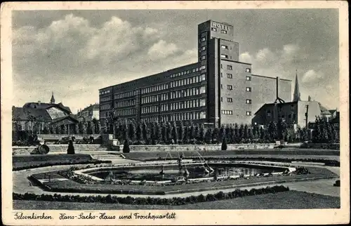 Ak Gelsenkirchen im Ruhrgebiet, Hans Sachs Haus, Froschquartett