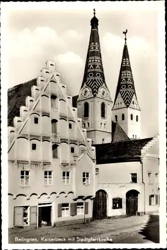 Ak Beilngries im Altmühltal Bayern, Kaiserbeck, Stadtpfarrkirche