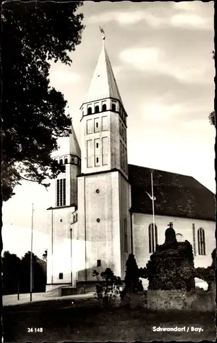 Ak Schwandorf im Oberpfälzer Wald Bayern, Kirche